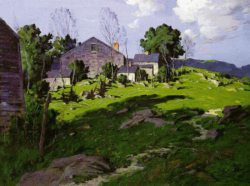 George M Bruestle Farm on the Hillside Germany oil painting art